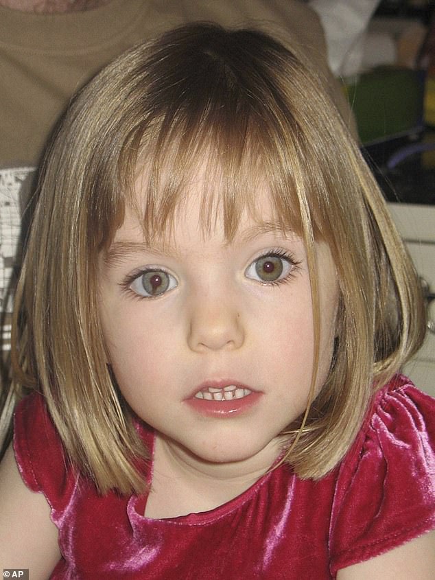 Madeleine (pictured), then 3, vanished during a family holiday to Praia da Luz in Portugal in 2007, which would now make her 21 - two years younger than Wandelt